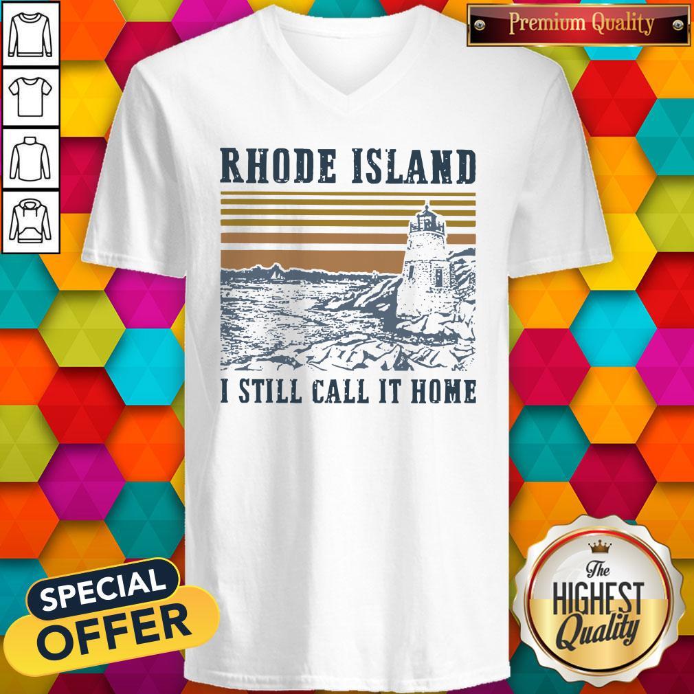 Awesome Rhode Island I Still Call It Home Vintage Shirt - Image 3