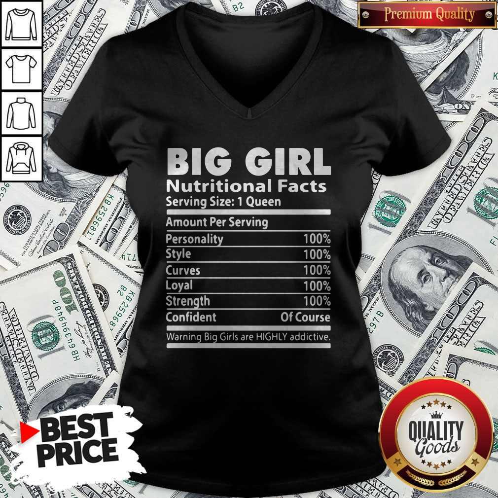 Good Big Girl Nutritional Facts V-neck Good Big Girl Nutritional Facts V-neck