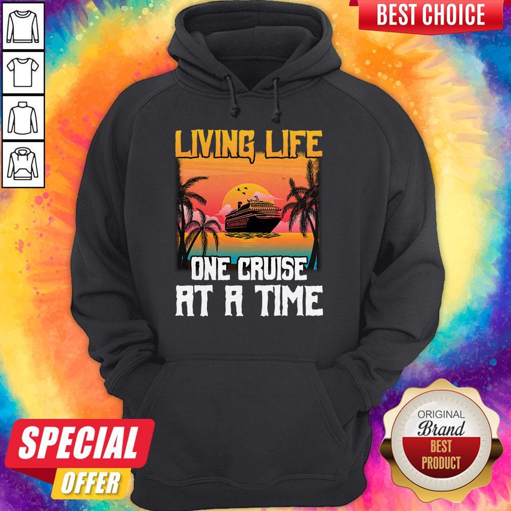Nice Living Life One Cruise At A Time Sunset Shirt - Image 2
