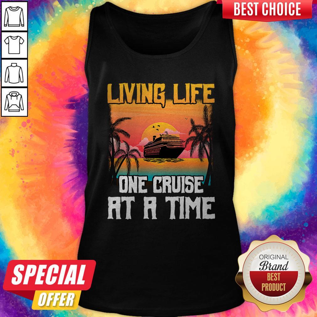 Nice Living Life One Cruise At A Time Sunset Shirt - Image 4