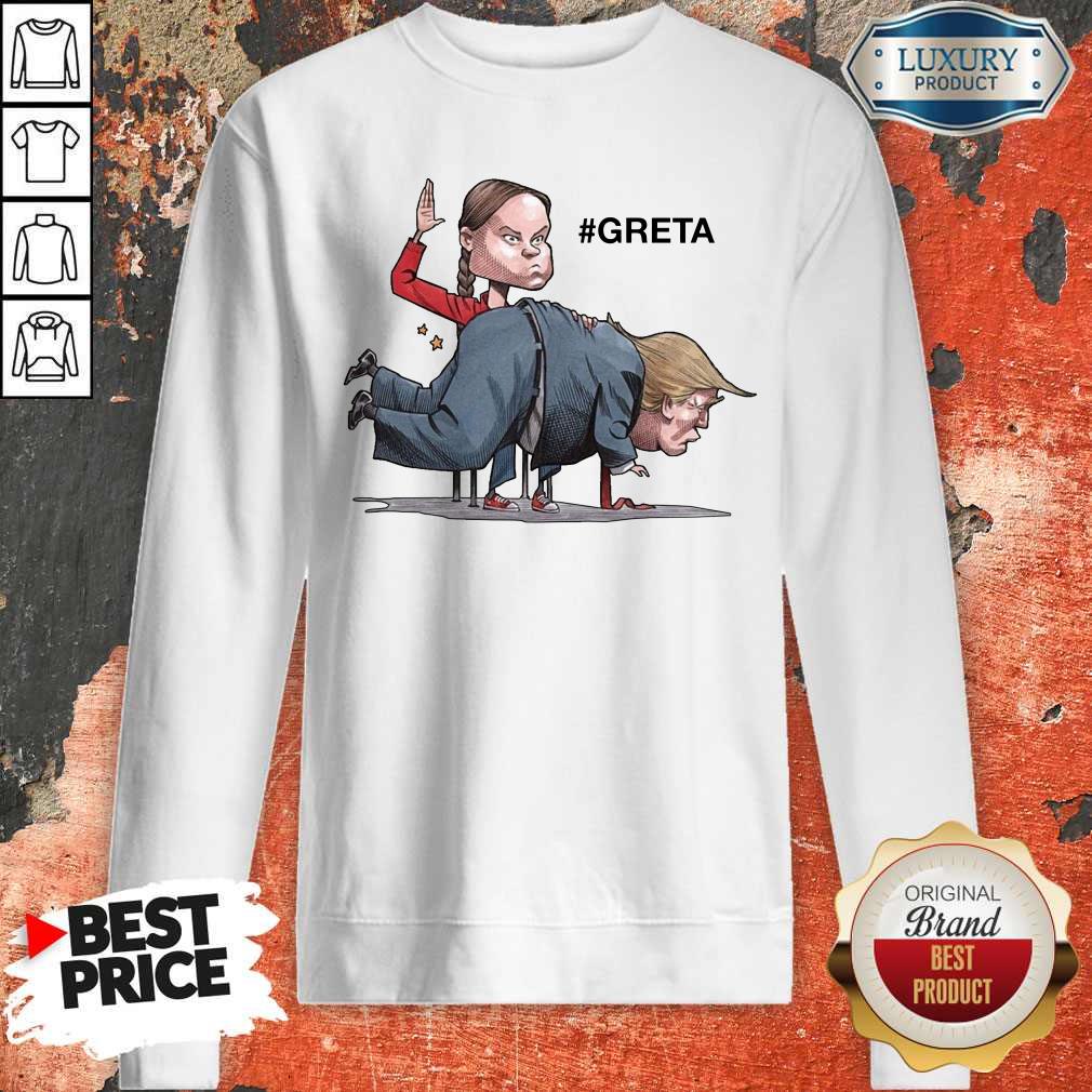 Original Donald Trump #Greta The Adult In The Room Shirt - Image 5