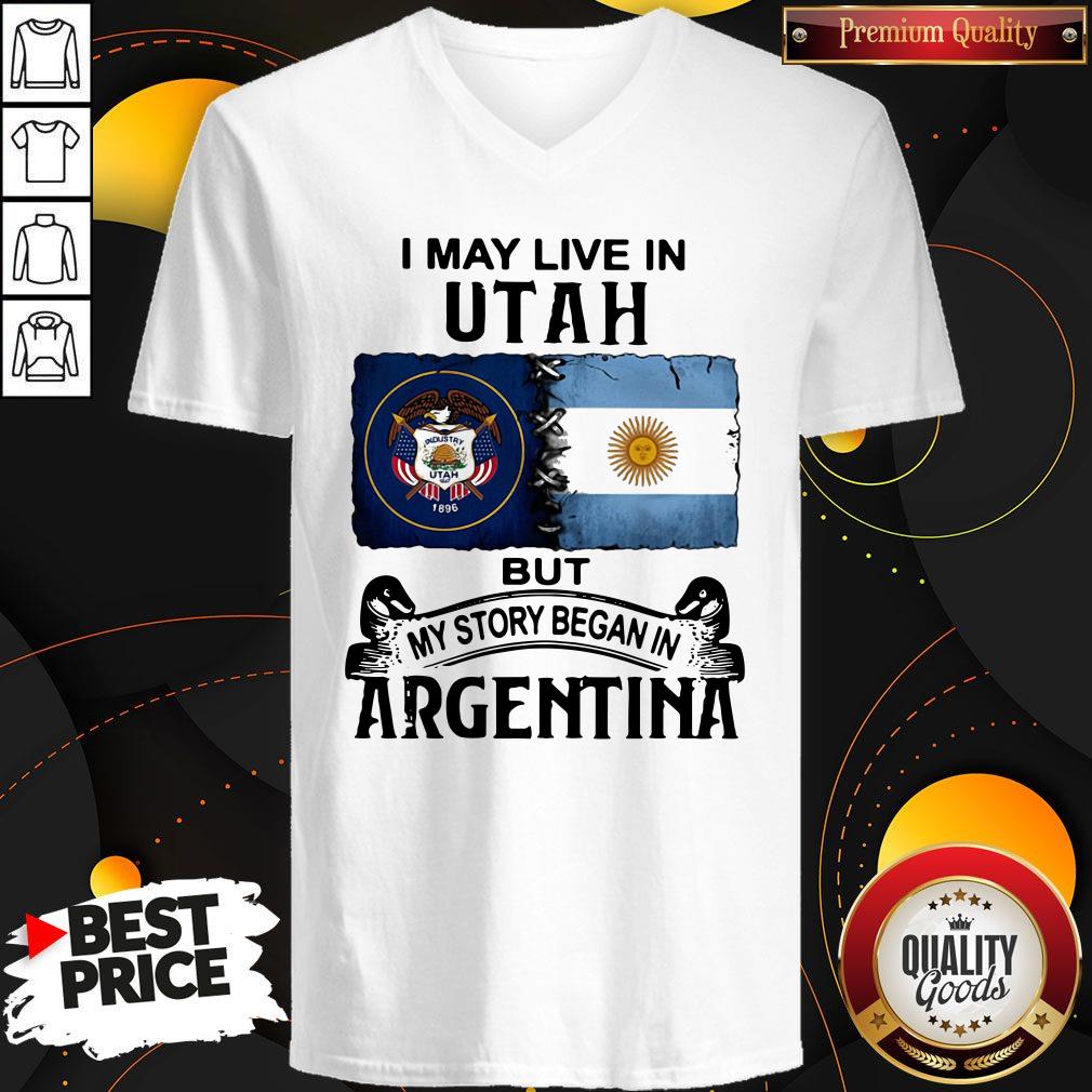 Original I May Live In Utah But My Story Began In Argentina Shirt - Image 3