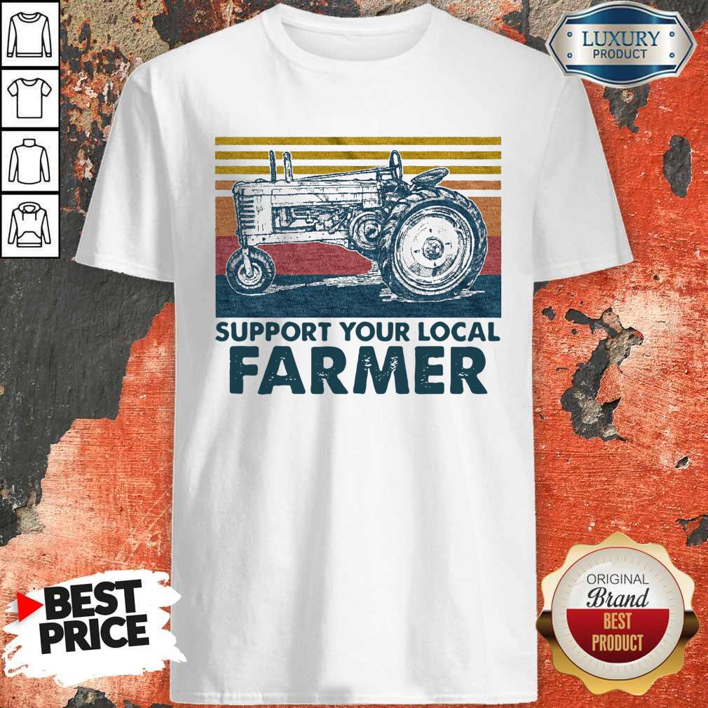 Perfect Support Your Local Farmer Agrimotor Vintage Retro T-Shirt
