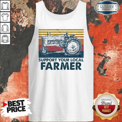 Perfect Support Your Local Farmer Agrimotor Vintage Retro Tank Top