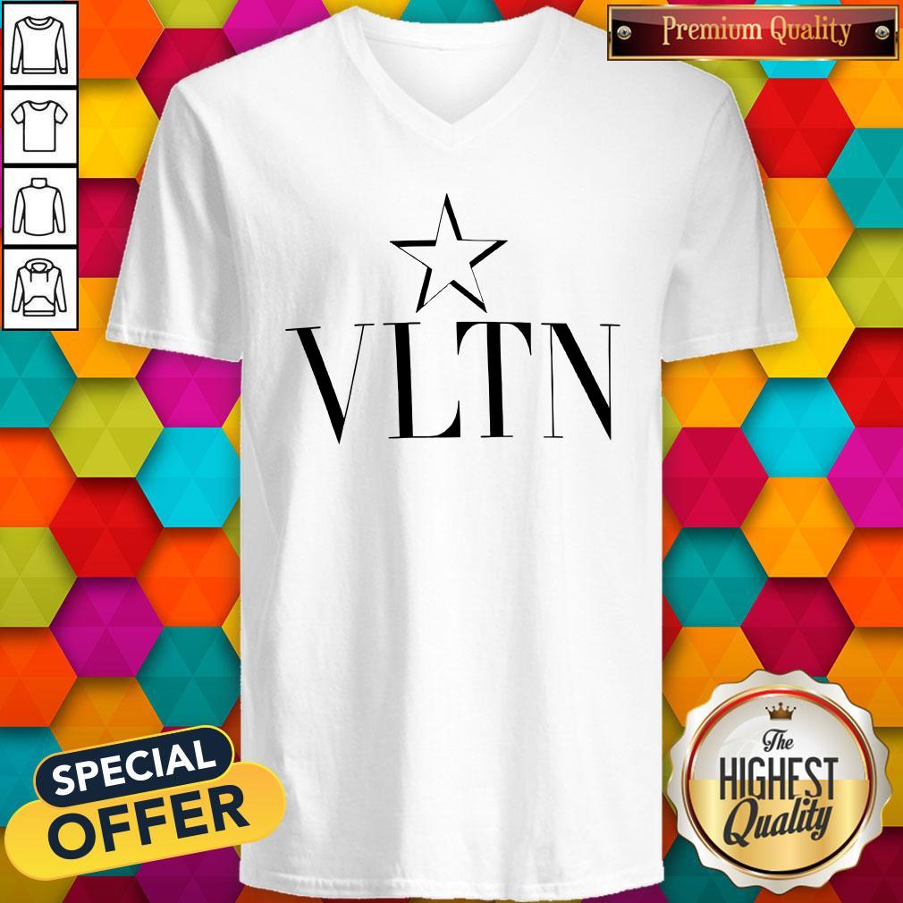Top Valentino Vltnstar Black V-neck Top Valentino Vltnstar Black V-neck