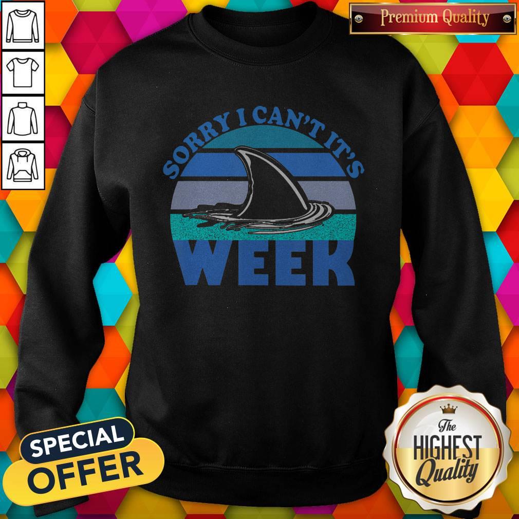 Funny Sorry I Can’t it’s Week 2020 Shark Classic T-Shirt - Image 2