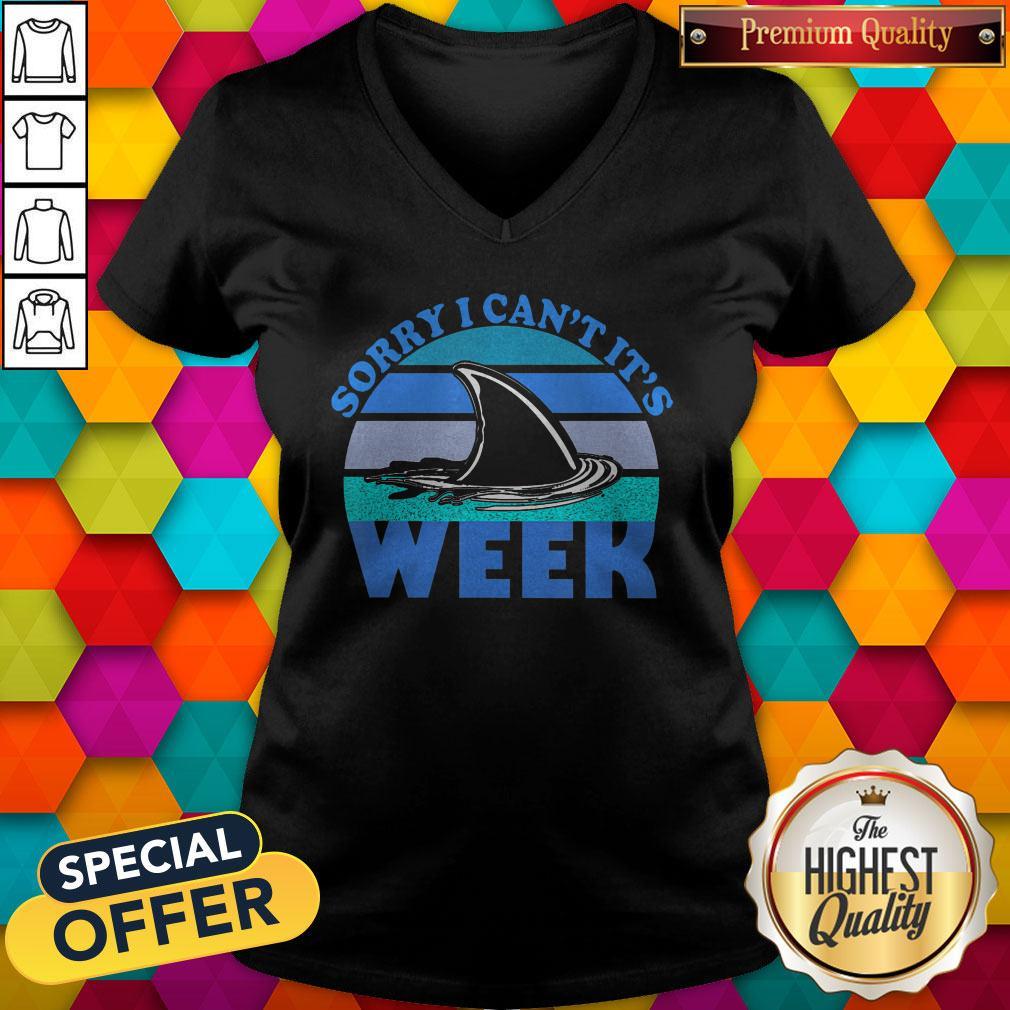 Funny Sorry I Can’t it’s Week 2020 Shark Classic T-Shirt - Image 4