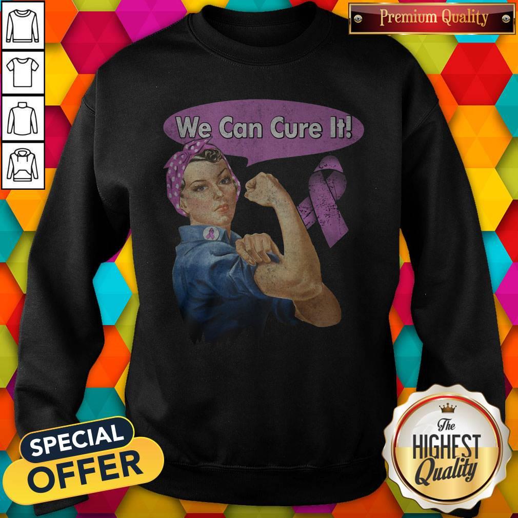 Nice We Can Cure It Strong Girl Breast Cancer Awareness Shirt - Image 2