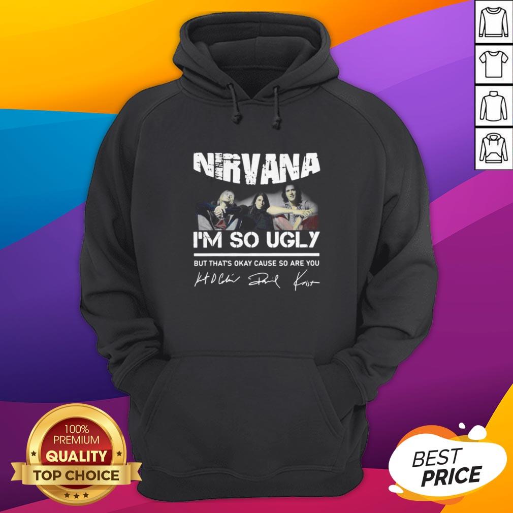 Nirvana I’m So Ugly But That’s Okay Cause So Are You Signature Shirt - Image 3