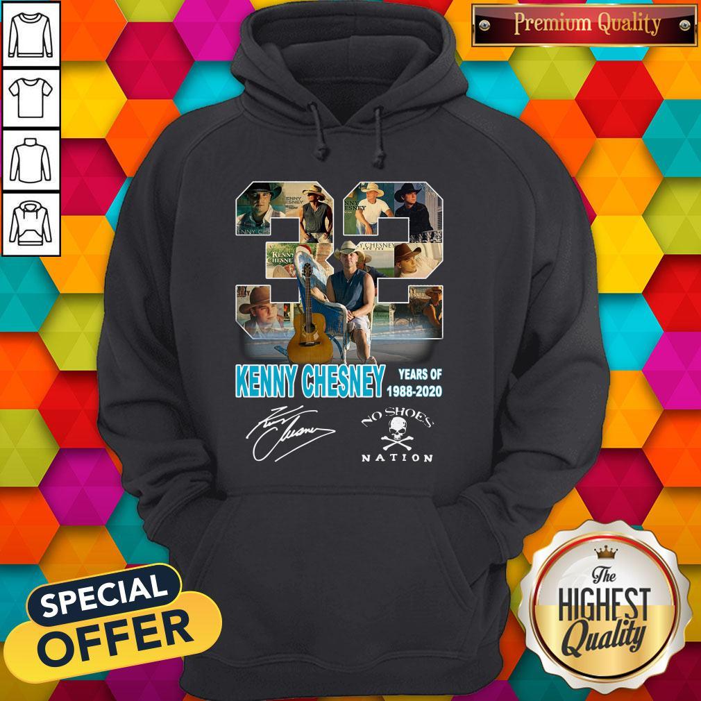 Original 32 Kenny Chesney Years Of 1988 2020 Signature Shirt - Image 2