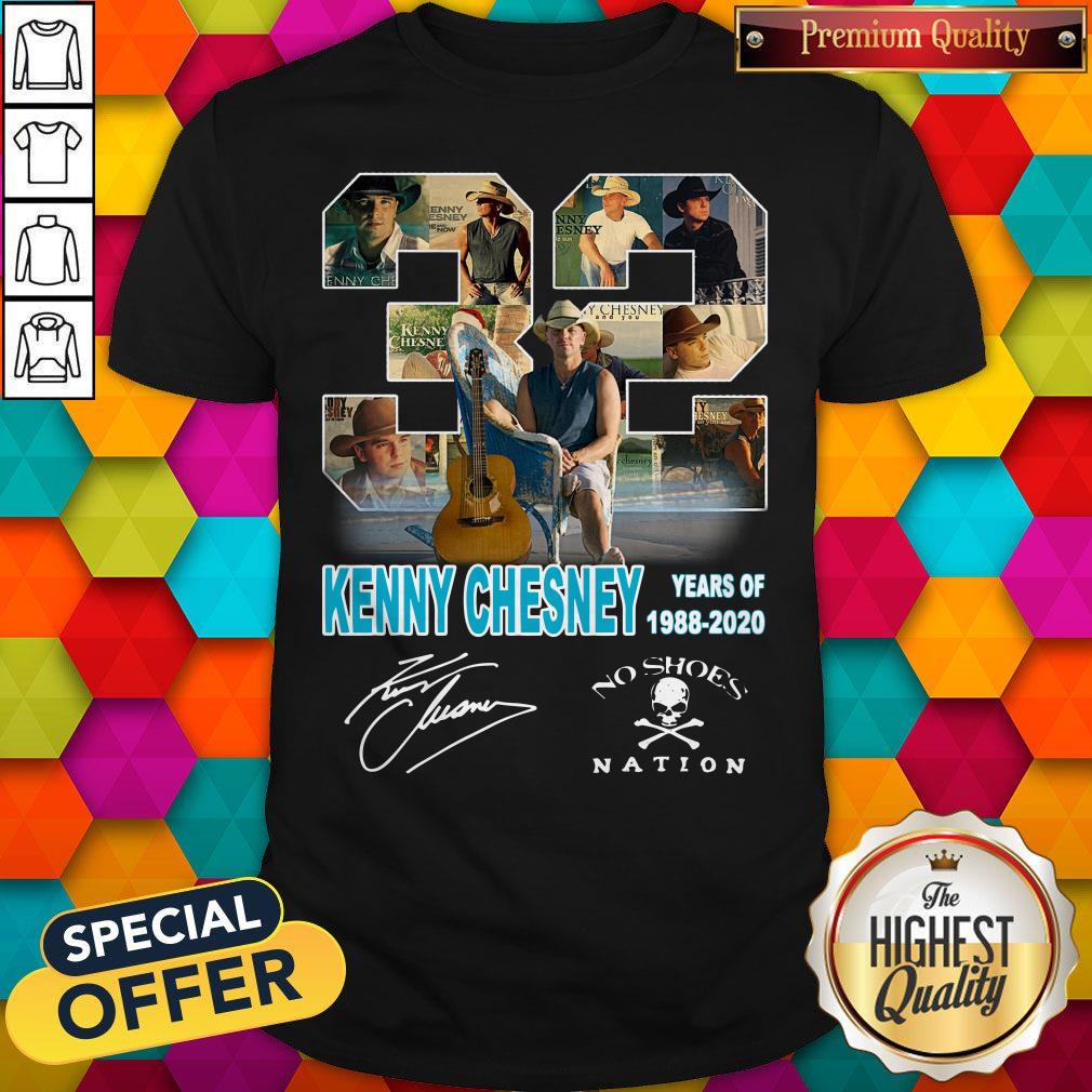 Original 32 Kenny Chesney Years Of 1988 2020 Signature Shirt