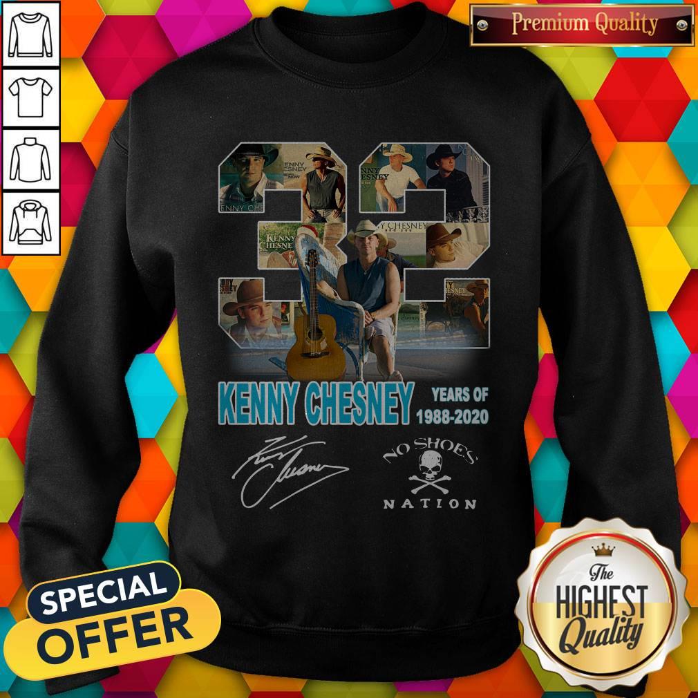 Original 32 Kenny Chesney Years Of 1988 2020 Signature Shirt - Image 5