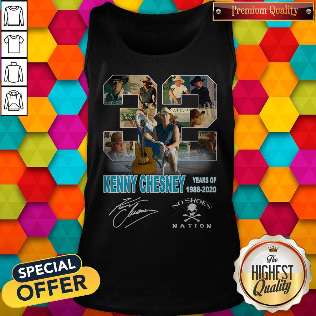 Original 32 Kenny Chesney Years Of 1988 2020 Signature Shirt - Image 4