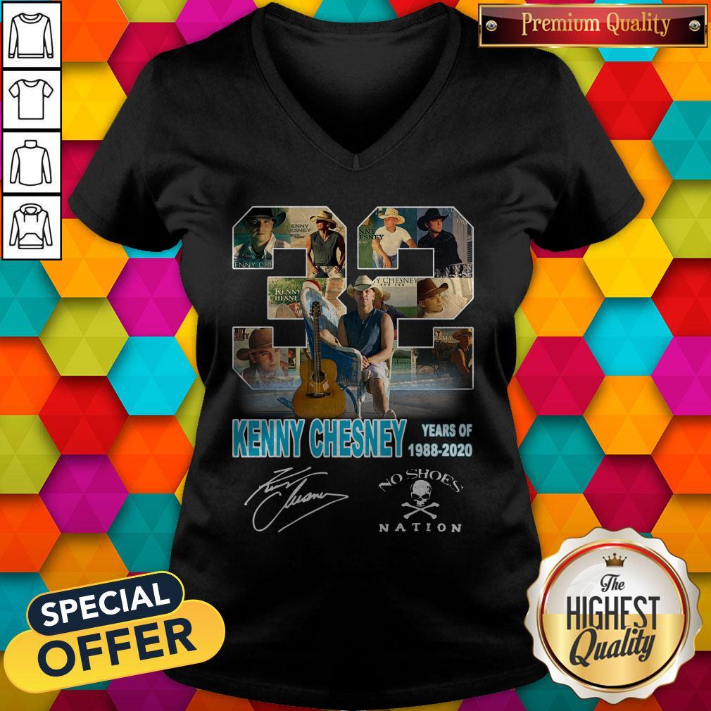 Original 32 Kenny Chesney Years Of 1988 2020 Signature Shirt - Image 3