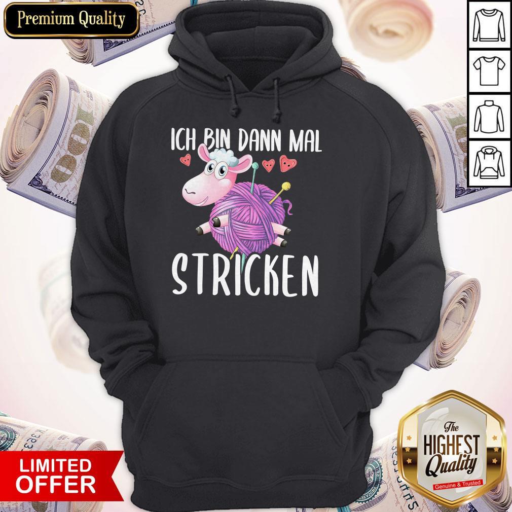 Original Unicorn Ich Bin Dann Mal Stricken Shirt - Image 3