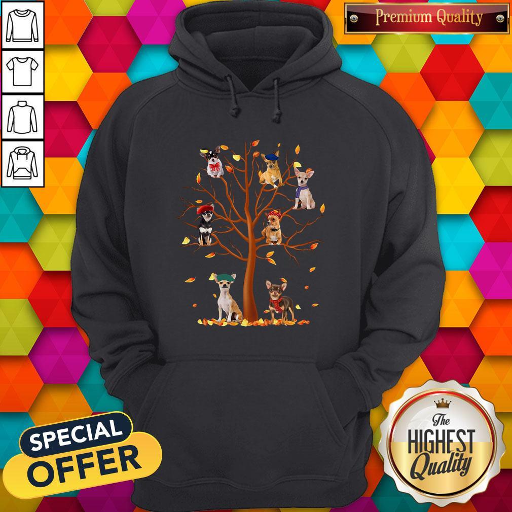 Premium Chihuahua Fall Tree Shirt - Image 3