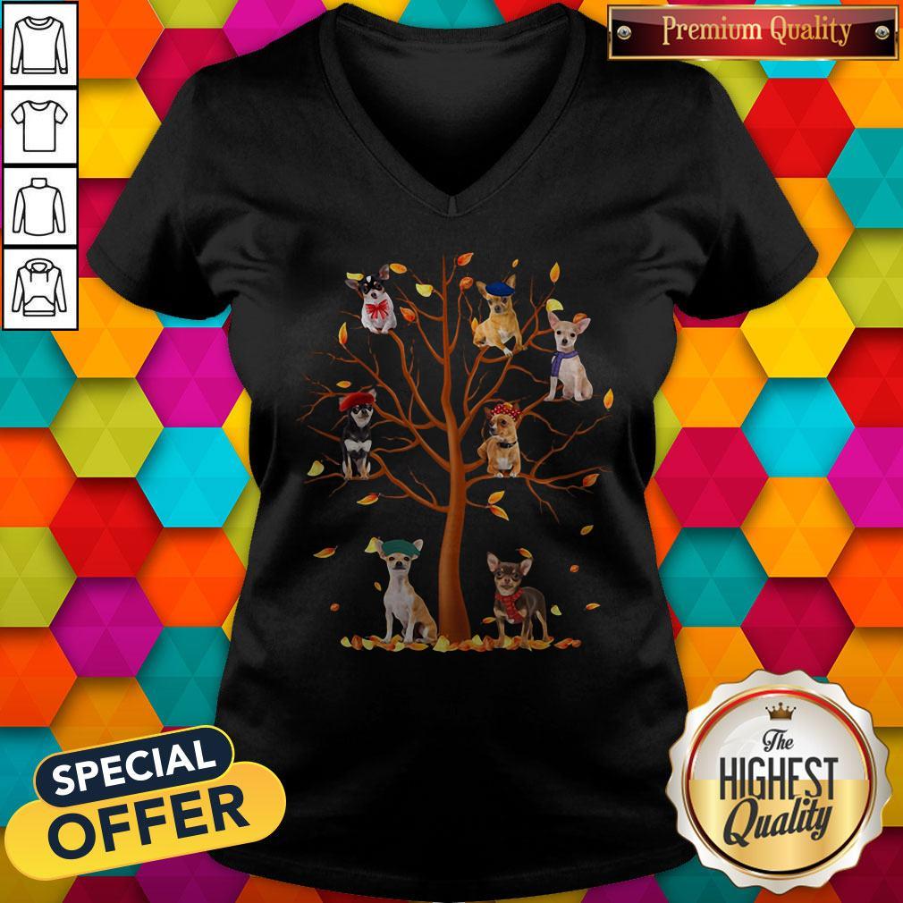 Premium Chihuahua Fall Tree Shirt - Image 4
