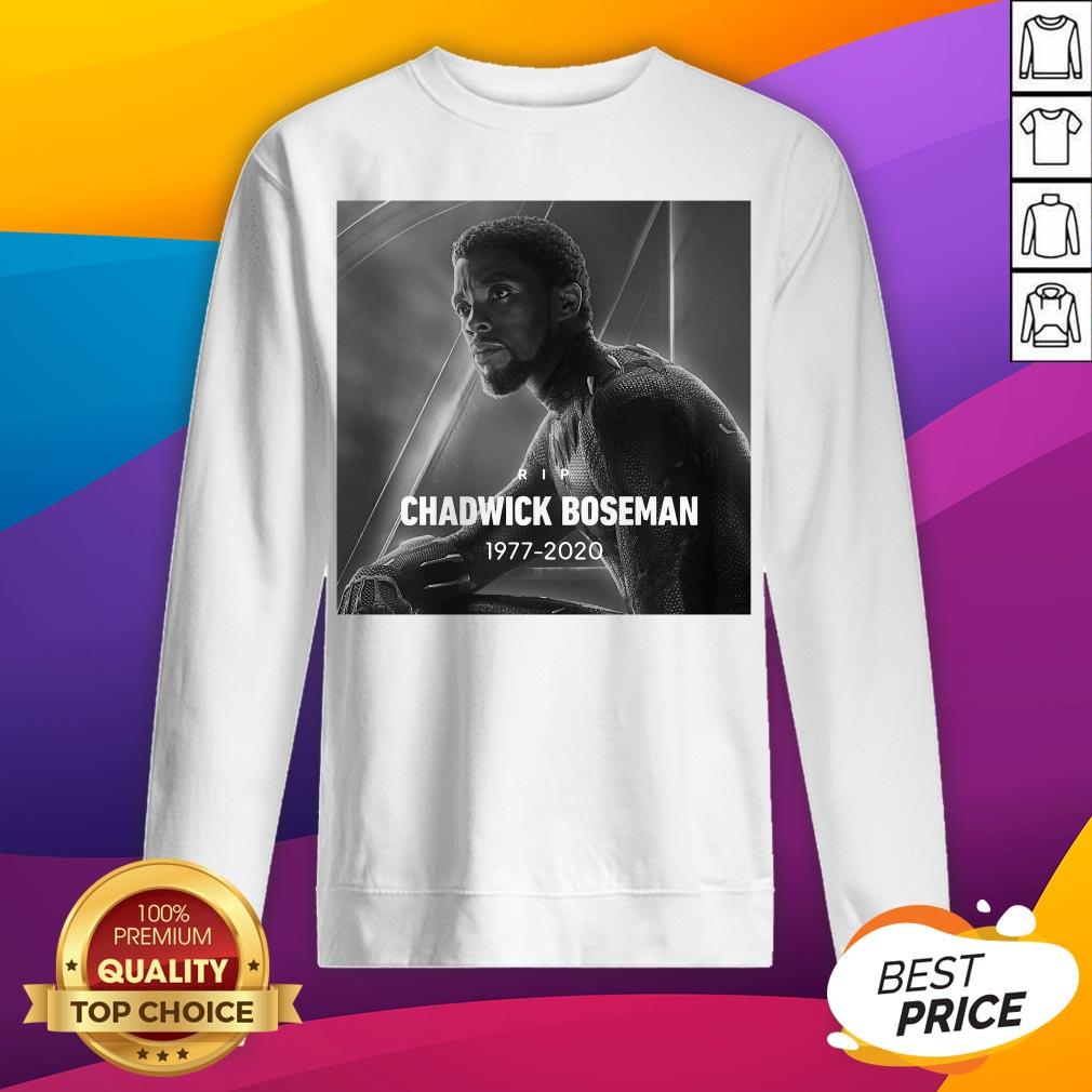 Rip Chadwick Boseman Black Panther 1977 2020 Thank You For The Memories Signature Shirt - Image 2