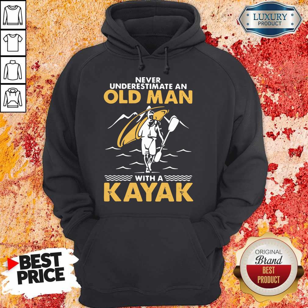 Top Never Underestimate An Old Man With A Kayak Shirt - Image 2