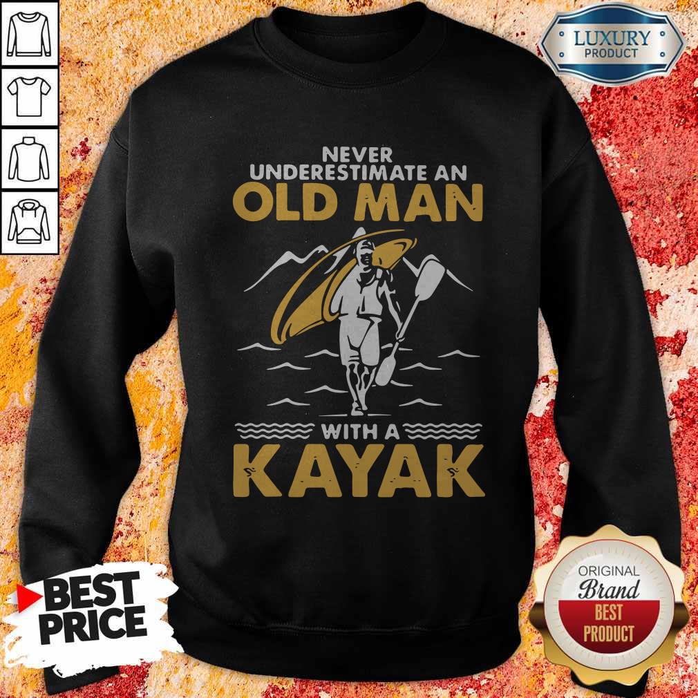 Top Never Underestimate An Old Man With A Kayak Shirt - Image 5