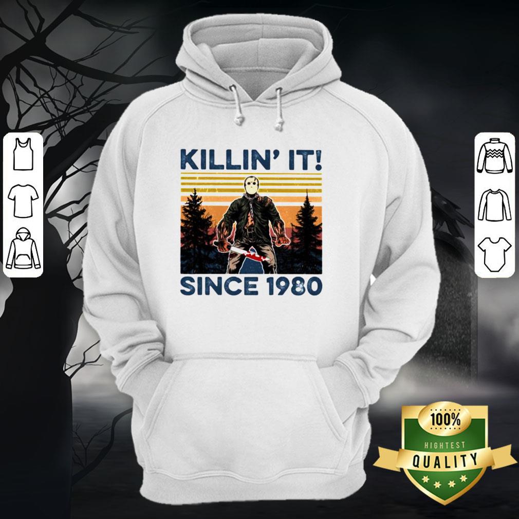 Halloween Jason Voorhees Killin It Since 1978 Vintage Retro Mountain Shirt - Image 5