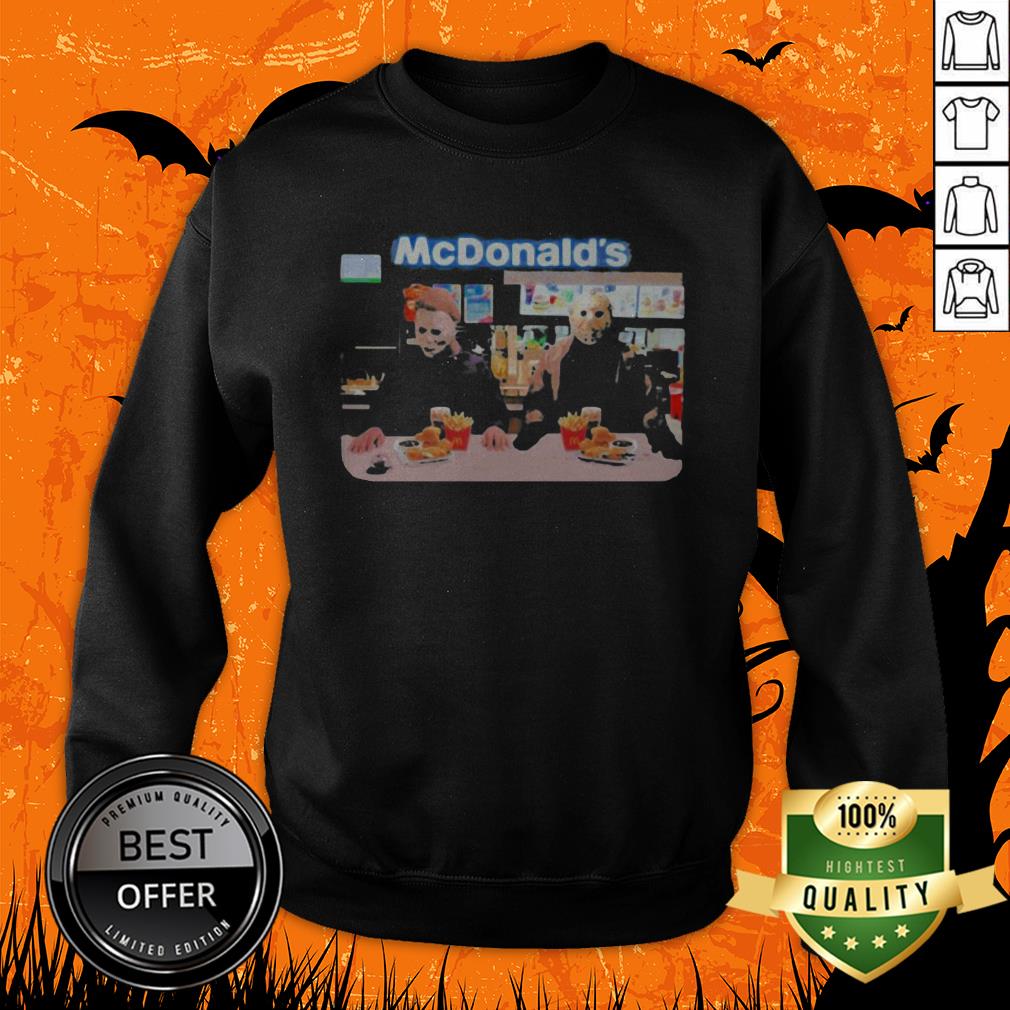 Halloween Jason Voorhees Michael Myers Mcdonalds Shirt - Image 2