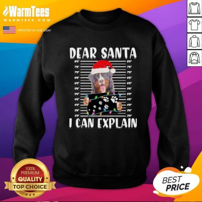 Excellent Bernese Mountain Dear Santa I Can Explain Christmas Sweater Sweatshirt - Design By Warmtees.com