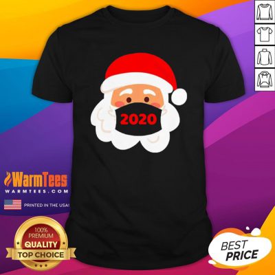 Lovely Santa Claus Face Mask Christmas 2020 Shirt - Design By Warmtees.com
