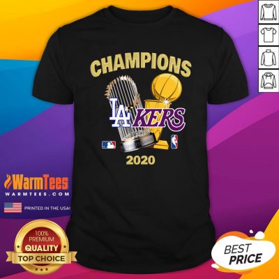 Official Champions Los Angeles Lakers Vs Los Angeles Dodgers 2020 Shirt - Design By Warmtees.com