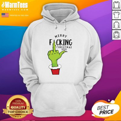 Pretty Grinch Hand Merry Fucking Xmas Christmas Hoodie - Design By Warmtees.com