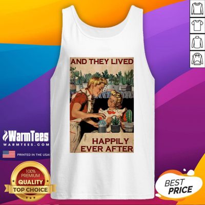 Pro Succulent Mom And Daughter And They Lived Happily Ever After Poster Tank Top - Design By Warmtees.com