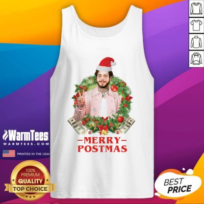 Wonderful Post Malone Santa Merry Postmas Sweater Tank Top - Design By Warmtees.com
