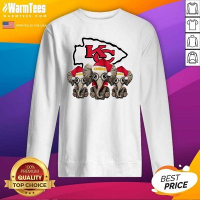 Kansas City Chiefs Elephant Christmas SweatShirt - Design By Warmtees.com