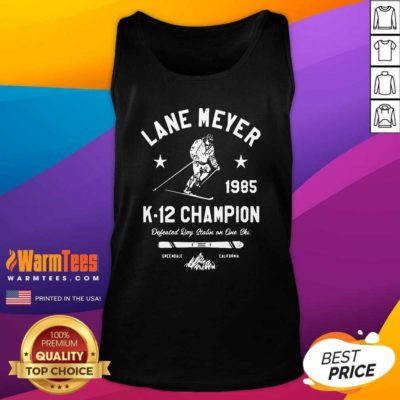 Lane Meyer 1985 K 12 Champion Tank Top - Design By Warmtees.com