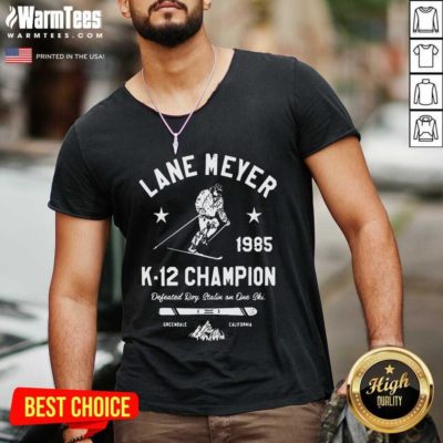 Lane Meyer 1985 K 12 Champion V-neck - Design By Warmtees.com