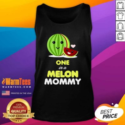One In A Melon Mom Funny Fruit Watermelon Mom Tank Top - Design By Warmtees.com