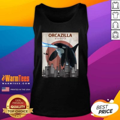 Orcazilla Killer Whale Orca Lovers Tank Top - Design By Warmtees.com
