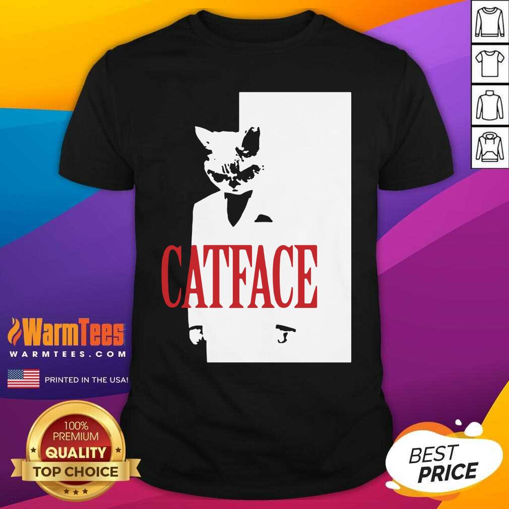Cat Face Shirt - Design By Warmtees.com