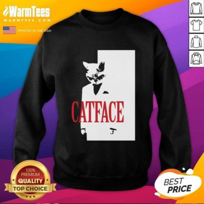 Cat Face SweatShirt - Design By Warmtees.com