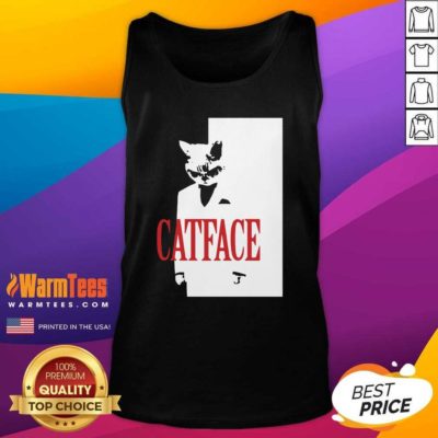 Cat Face Tank Top - Design By Warmtees.com