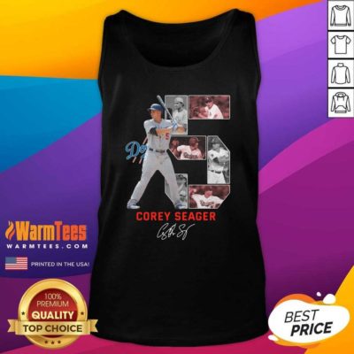 5 Corey Seager Los Angeles Dodgers Signature Tank Top - Design By Warmtees.com