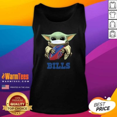 Baby Yoda Face Mask Hug Buffalo Bills Tank Top - Design By Warmtees.com