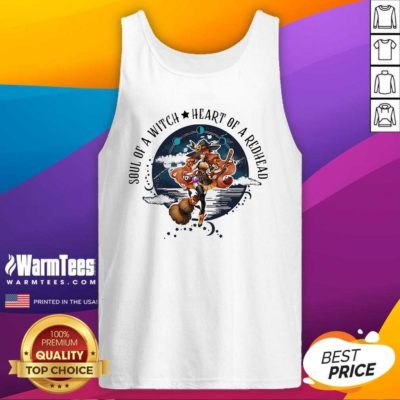 Soul Of A Witch Heart Of A Redhead Halloween Tank Top - Design By Warmtees.com