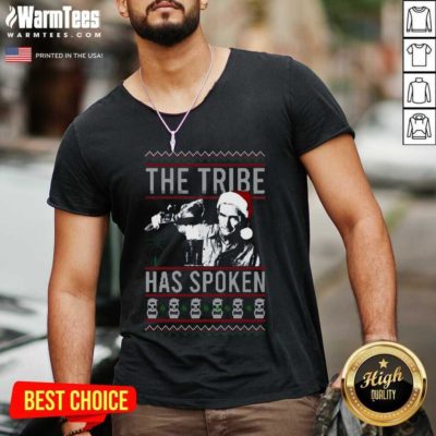 The Tribe Has Spoken Christmas V-neck - Design By Warmtees.com