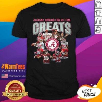 Alabama Crimson Tide All Time Greats Signatures Shirt - Design By Warmtees.com