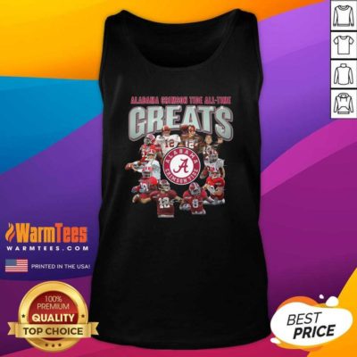 Alabama Crimson Tide All Time Greats Signatures Tank Top - Design By Warmtees.com