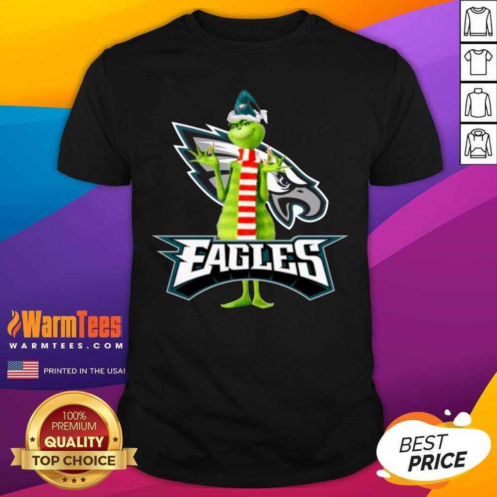 Grinch Philadelphia Eagles Christmas Shirt - Design By Warmtees.com