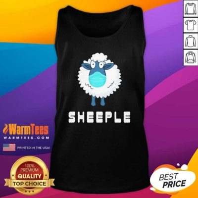 Lamb Face Mask Sheep Tank Top - Design By Warmtees.com