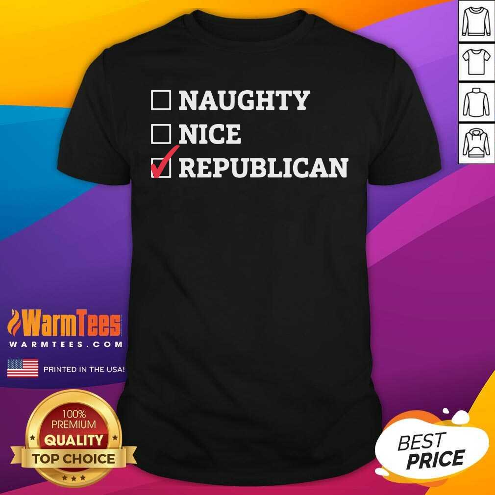 Naughty Nice Republican Shirt - Design By Warmtees.com