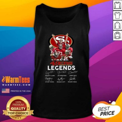 San Francisco 49ers Legends Signatures Tank Top - Design By Warmtees.com